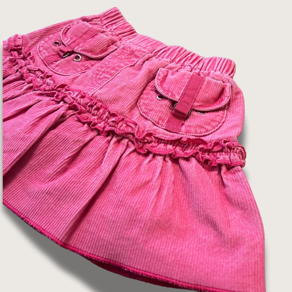3/$15 - Y2K/Vintage Corduroy Skirt with Ruffles